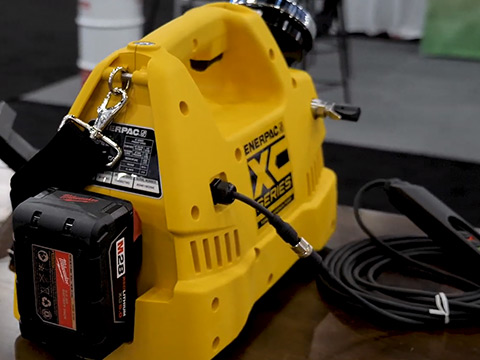 AWEA 2019: Aztec Bolting showcases New Enerpac XC Battery Powered Pump